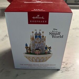 Hallmark Keepsake It's a Small World Ornament - Red and Gold